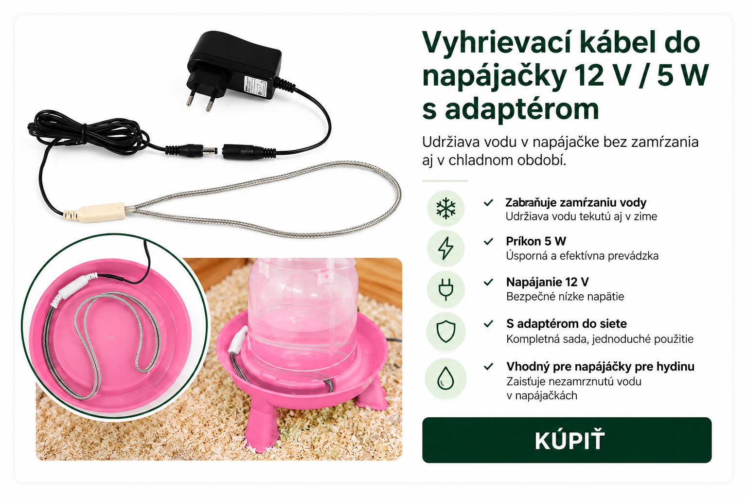 Vyhrievaci kabel